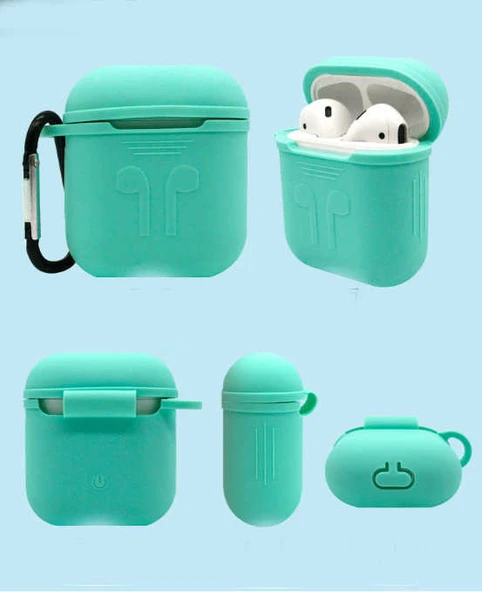 Zore Apple ile uyumlu Airpods ile uyumlu Askılı Silikon - 2