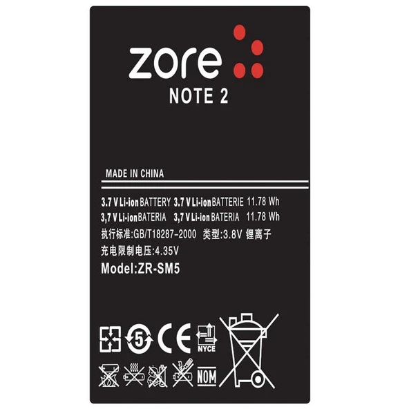 Zore Galaxy ile uyumlu Note 2 A Kalite Uyumlu Batarya - 2