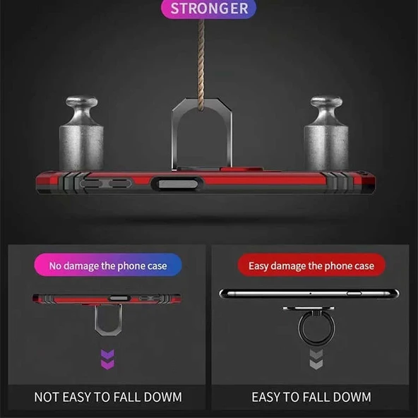 Zore Galaxy ile uyumlu A7 2018 Kılıf Vega Kapak - Resim 8