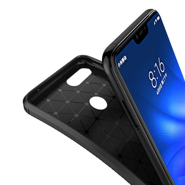 Zore Xiaomi ile uyumlu Mi 8 Lite Kılıf Negro Silikon Kapak - Resim 8