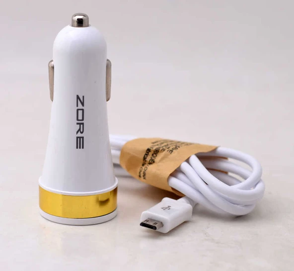 Zore 3 Usb li 2 in 1 Micro Araç Şarj Seti 3000 Mah - 4