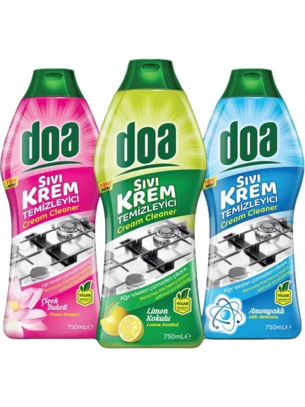 Doa Sıvı Krem Temizleyici Limon Kokulu 750 Ml Vegan x 4 Adet - Resim 4