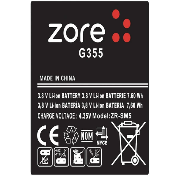 Zore Galaxy ile uyumlu Core 2 A Kalite Uyumlu Batarya - 2