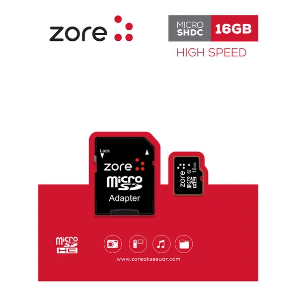 Zore Micro SD Hafıza Kartı 16GB ürün görseli 1