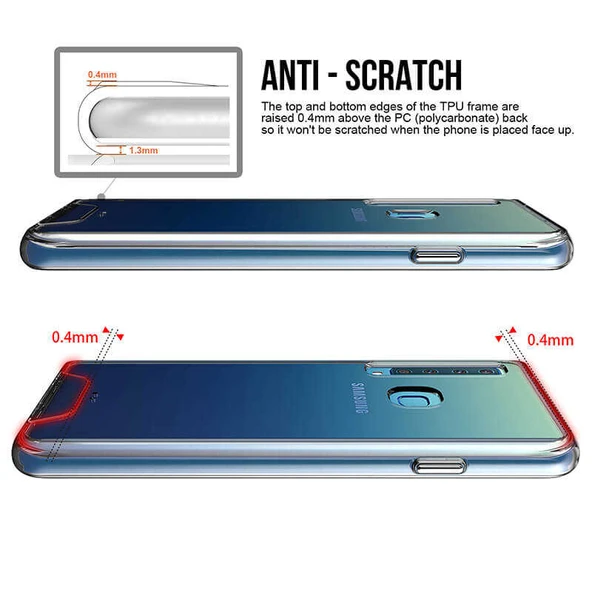 Zore Galaxy ile uyumlu A9 2018 Kılıf Gard Silikon - Resim 3