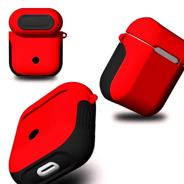 Zore Apple ile uyumlu Airpods ile uyumlu Kılıf Shockproof Silikon - 9