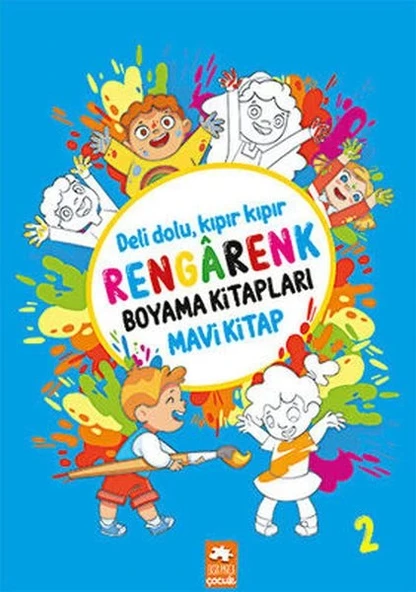 Rengarenk Boyama Kitabı 2 - Mavi Kitap ürün görseli