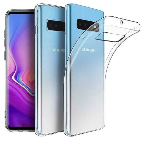 Zore Galaxy ile uyumlu S10 Plus Kılıf Süper Silikon Kapak - 1