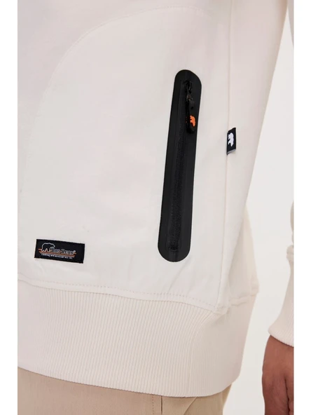 Badbear Marlow Beyaz Erkek Sweatshirt - Resim 4