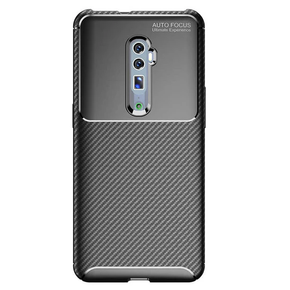 Zore Oppo ile uyumlu Reno 10X Zoom Kılıf Negro Silikon Kapak - 8