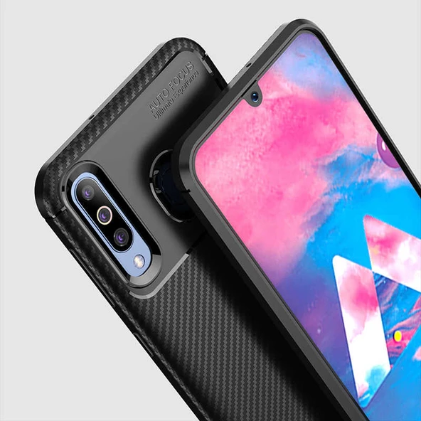 Zore Galaxy ile uyumlu M30 Kılıf Negro Silikon Kapak - 7