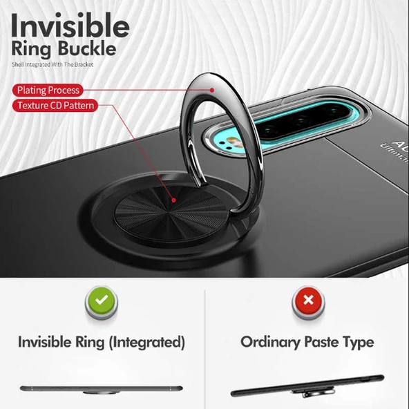 Zore Huawei ile uyumlu P30 Kılıf Ravel Silikon Kapak - 7