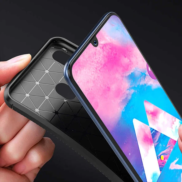 Zore Galaxy ile uyumlu M30 Kılıf Negro Silikon Kapak - 8