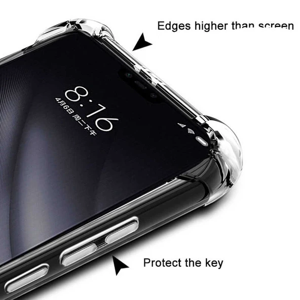 Zore Xaiomi Mi 8 Lite Kılıf Nitro Anti Shock Silikon - 3