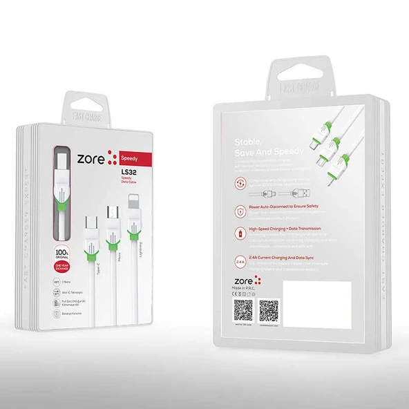 Zore LS32 Type-C Usb Kablo ürün görseli 1