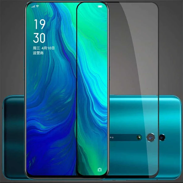 Zore Oppo ile uyumlu Reno 10X Zoom Kenarları Kırılmaya Dayanıklı Cam Ekran Koruyucu - 5