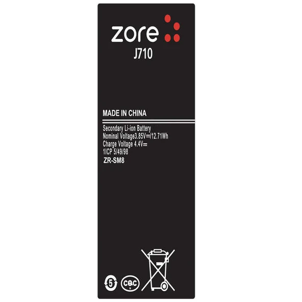 Zore Galaxy ile uyumlu J7 2016 A Kalite Uyumlu Batarya
