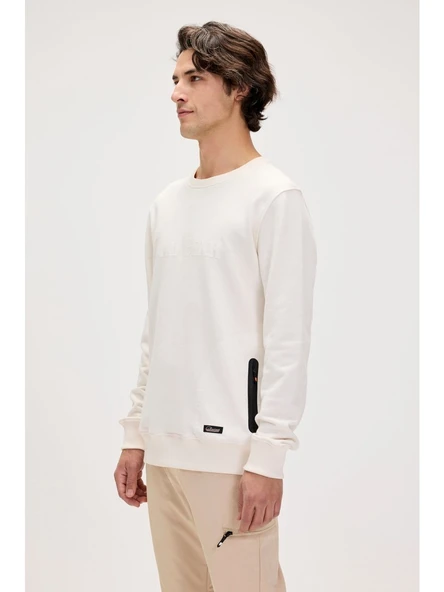 Badbear Marlow Beyaz Erkek Sweatshirt - Resim 5