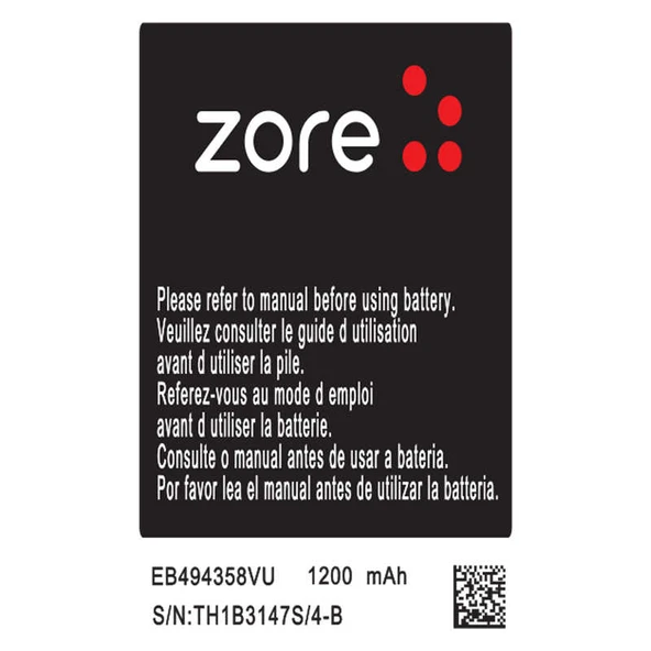 Zore Galaxy ile uyumlu Ace Plus S7500 A Kalite Uyumlu Batarya