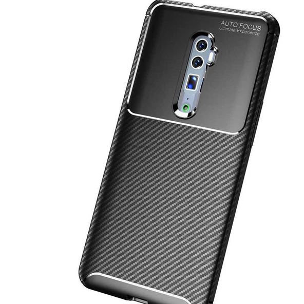 Zore Oppo ile uyumlu Reno 10X Zoom Kılıf Negro Silikon Kapak - 5