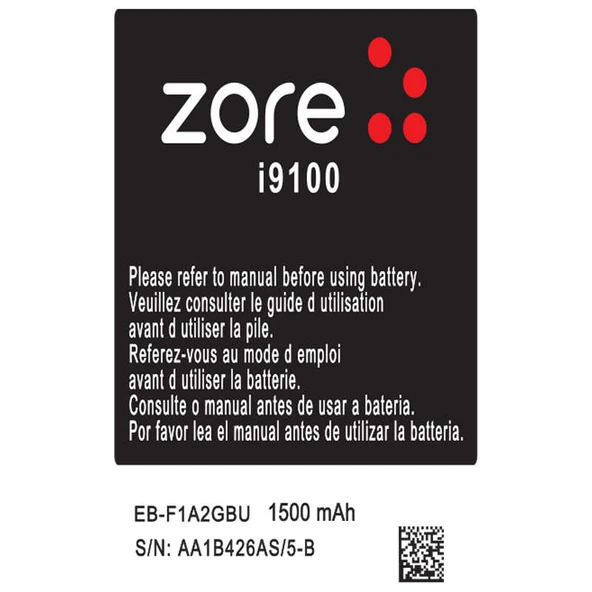 Zore Galaxy ile uyumlu S2 A Kalite Uyumlu Batarya