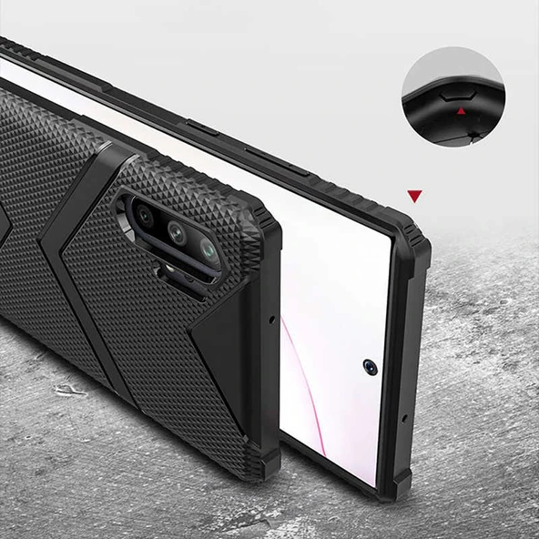 Zore Galaxy ile uyumlu Note 10 Plus Kılıf Hank Silikon - 8