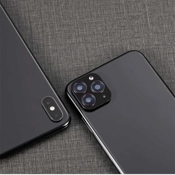 Zore Apple ile uyumlu iPhone XS Max 6.5 CP-01 iPhone 11 Pro Max Kamera Lens Dönüştürücü - 6