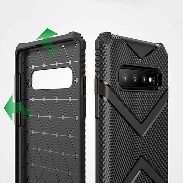 Zore Galaxy ile uyumlu S10 Kılıf Hank Silikon - 5