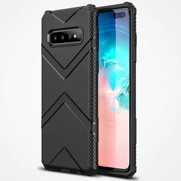 Zore Galaxy ile uyumlu S10 Plus Kılıf Hank Silikon - 11