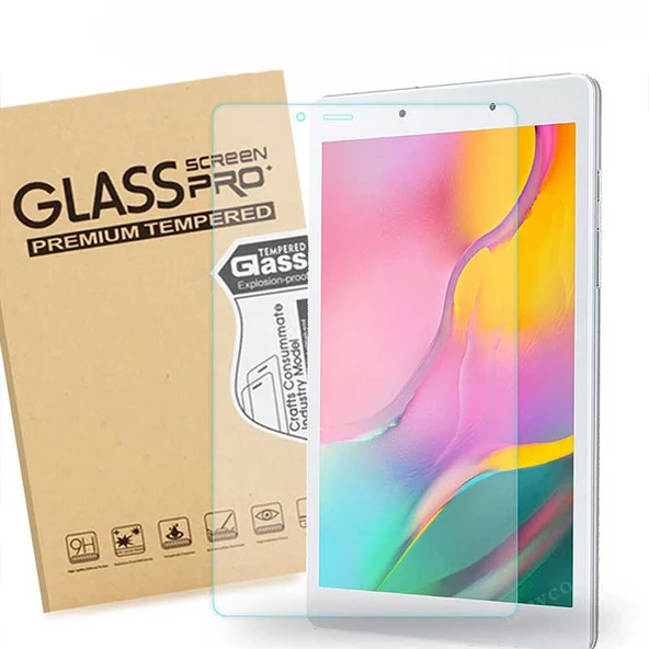 Zore Galaxy ile uyumlu Tab A 8.0 T290 Tablet Temperli Cam Ekran Koruyucu - 3