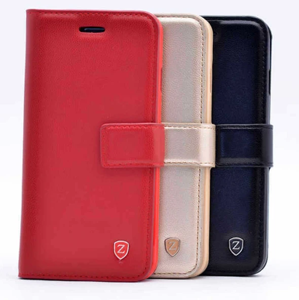 Zore Galaxy ile uyumlu J7 Duo Kılıf New Delüxe Kapaklı Standlı Kılıf - Resim 4