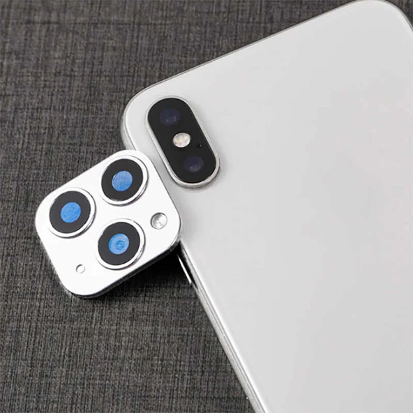 Zore Apple ile uyumlu iPhone XS Max 6.5 CP-01 iPhone 11 Pro Max Kamera Lens Dönüştürücü - 7