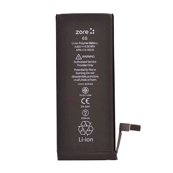 Zore Apple ile uyumlu iPhone 6S Vogy Batarya - Resim 2