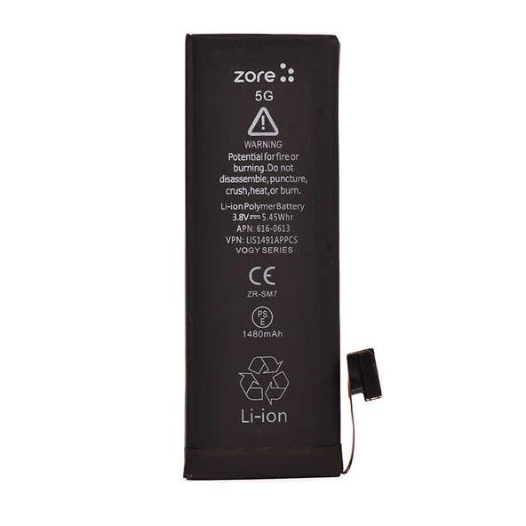 Zore Apple ile uyumlu iPhone 5G Vogy Batarya - Resim 2