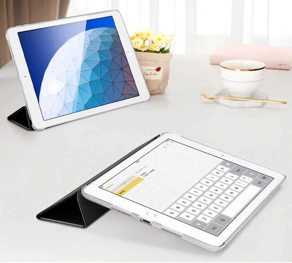 Zore Galaxy ile uyumlu Tab S6 T860 Smart Cover Standlı 1-1 Kılıf - Resim 6