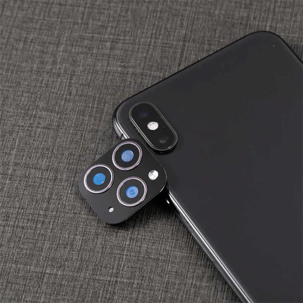 Zore Apple ile uyumlu iPhone X CP-01 iPhone 11 Pro Max Kamera Lens Dönüştürücü ürün görseli 1