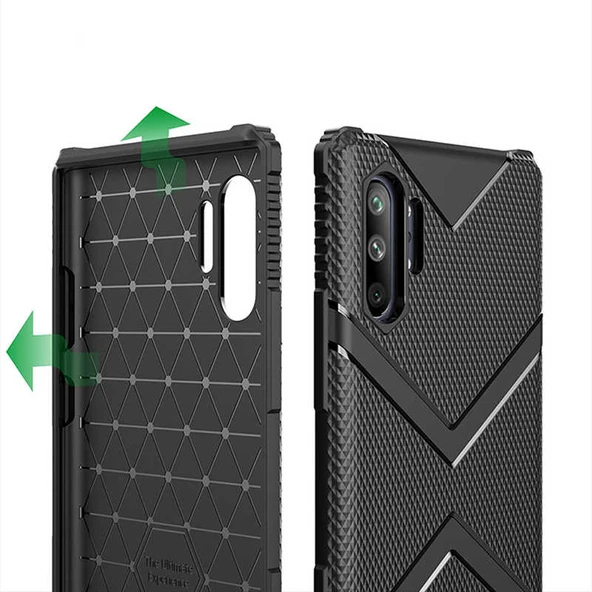 Zore Galaxy ile uyumlu Note 10 Plus Kılıf Hank Silikon - 7