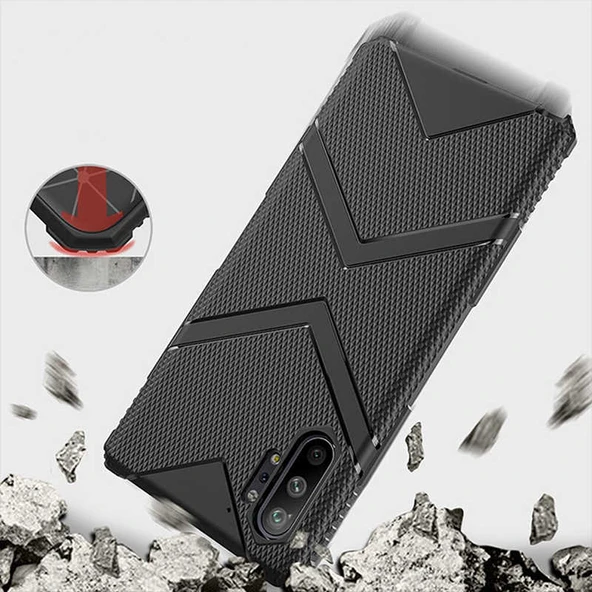 Zore Galaxy ile uyumlu Note 10 Plus Kılıf Hank Silikon - 4