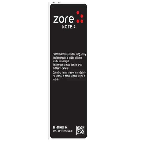 Zore Galaxy ile uyumlu Note 4 3150 Mah A Kalite Uyumlu Batarya - 1