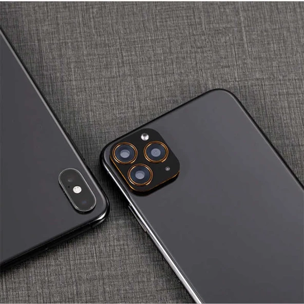Zore Apple ile uyumlu iPhone XS Max 6.5 CP-01 iPhone 11 Pro Max Kamera Lens Dönüştürücü - 5