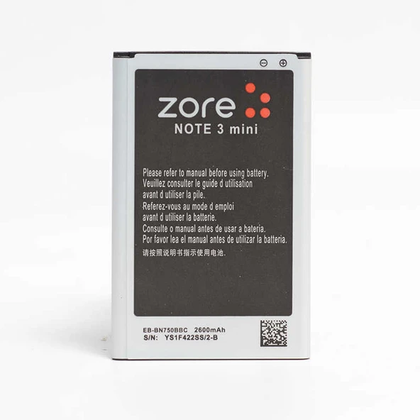 Zore Galaxy ile uyumlu Note 3 Neo N7500 A Kalite Uyumlu Batarya
