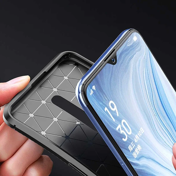 Zore Oppo ile uyumlu Reno Z Kılıf Negro Silikon Kapak - 10