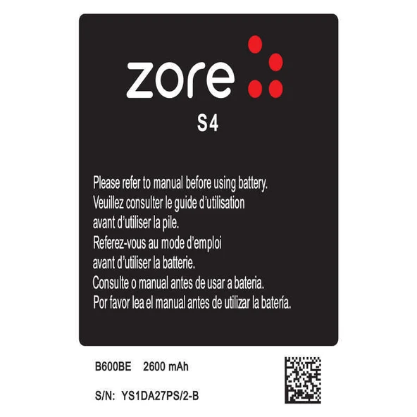Zore Galaxy ile uyumlu S4 2600 Mah A Kalite Uyumlu Batarya