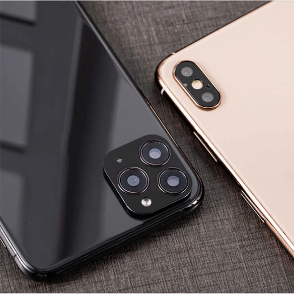 Zore Apple ile uyumlu iPhone XS Max 6.5 CP-01 iPhone 11 Pro Max Kamera Lens Dönüştürücü - 3