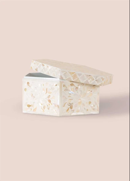 Sedef Altıgen Kutu 24x21x12 cm TLC0076 - Resim 4