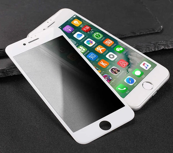 Zore Apple ile uyumlu iPhone 8 Anti-Dust Mat Privacy Temperli Ekran Koruyucu - Resim 12