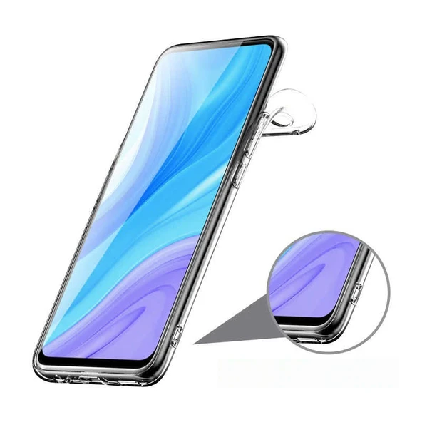 Zore Huawei ile uyumlu P Smart Pro 2019 Kılıf Süper Silikon Kapak - 3