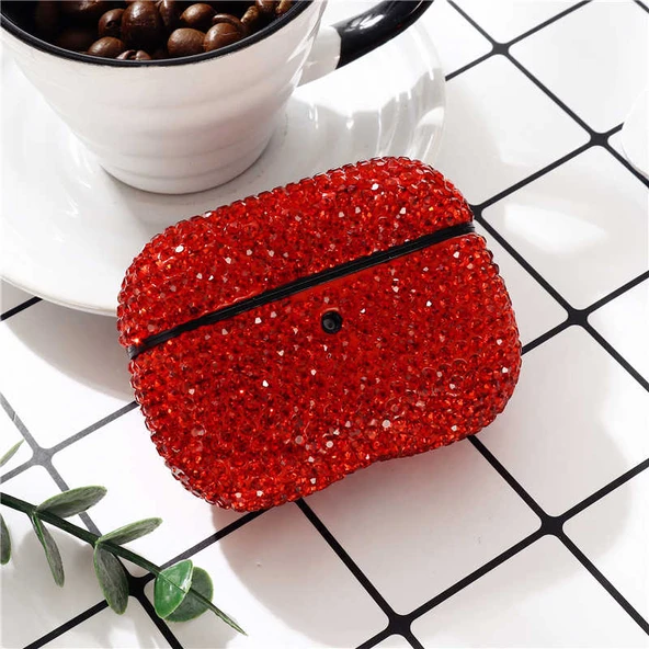 Zore Apple ile uyumlu Airpods ile uyumlu Pro Kılıf Diamond Silikon - 9