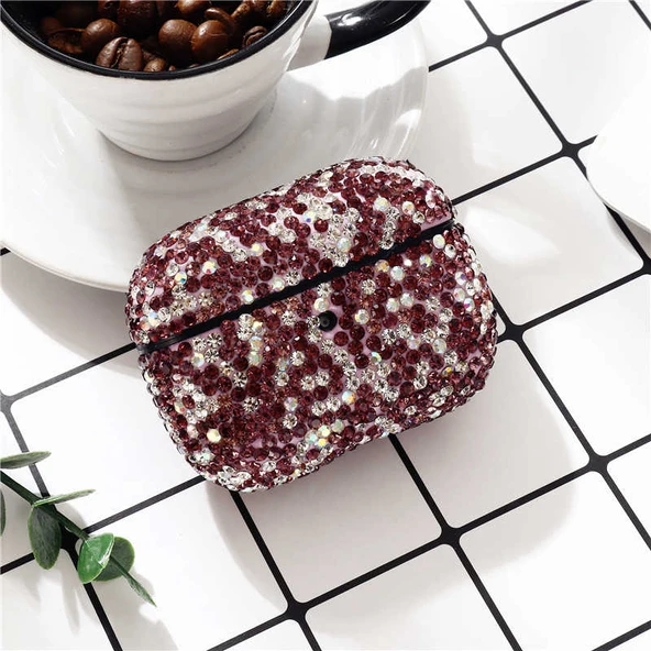 Zore Apple ile uyumlu Airpods ile uyumlu Pro Kılıf Diamond Silikon - 11