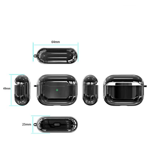 Zore Apple ile uyumlu Airpods ile uyumlu Pro Kılıf Airbag 06 Silikon - 7